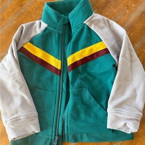 Janie and Jack Teal and Gray Kids Jacket Size 2T